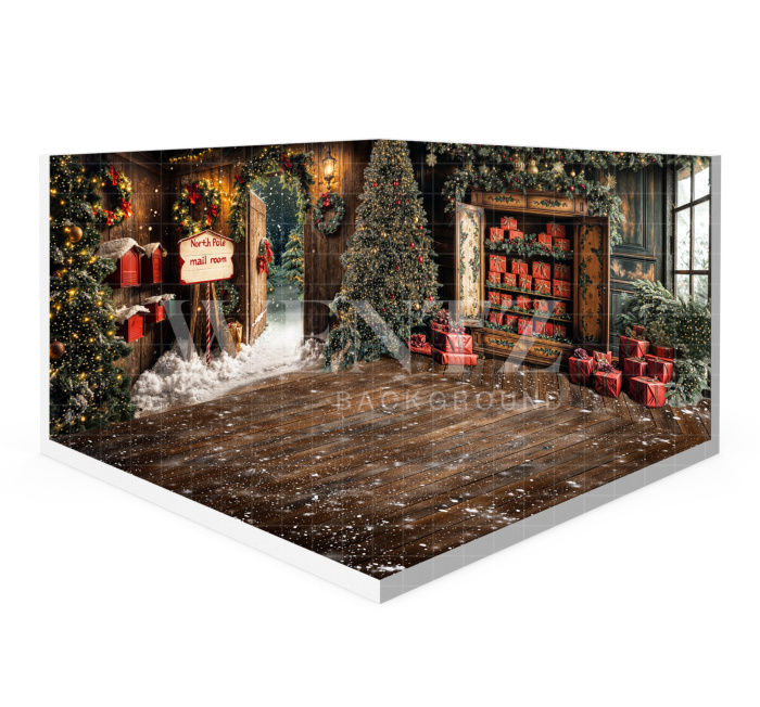 Fabric Photography Background Christmas Set 3D / WTZ196