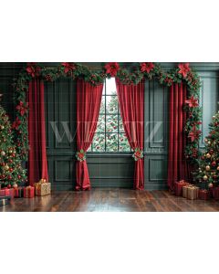 Photography Background in Fabric Christmas Room / Backdrop 6243