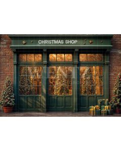 Photography Background in Fabric Christmas Store 2024 / Backdrop 6267