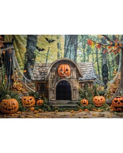 Photography Background in Fabric for Pets Photoshoot Halloween / Backdrop 6201