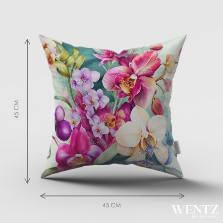 Floral Pillow Case - 45 x 45 / WA61