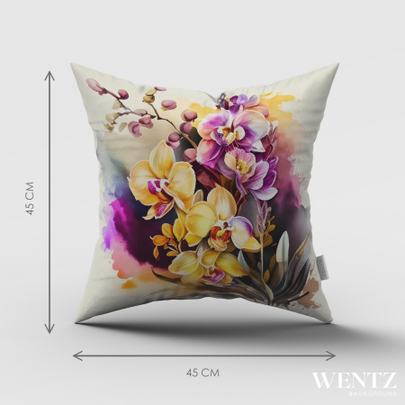 Floral Pillow Case - 45 x 45 / WA63