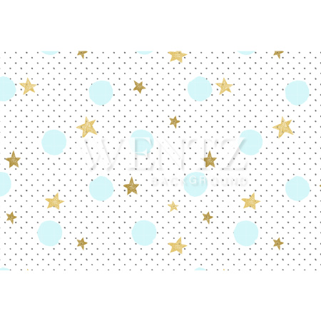 Fabric Photography Background Golden Stars Pastel Color / Backdrop 1417