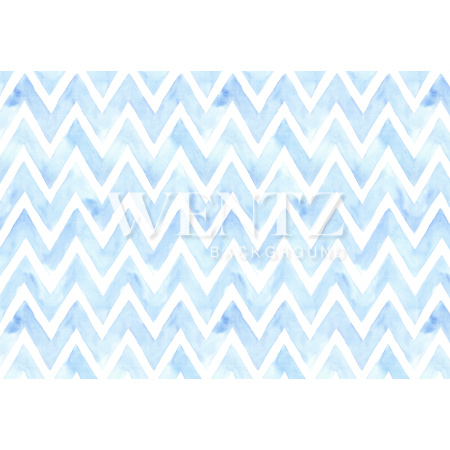 Fabric Photography Background Chevron Watercolor Blue / Backdrop 1471