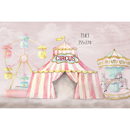 Fabric Photography Background Circus / Backdrop 1583