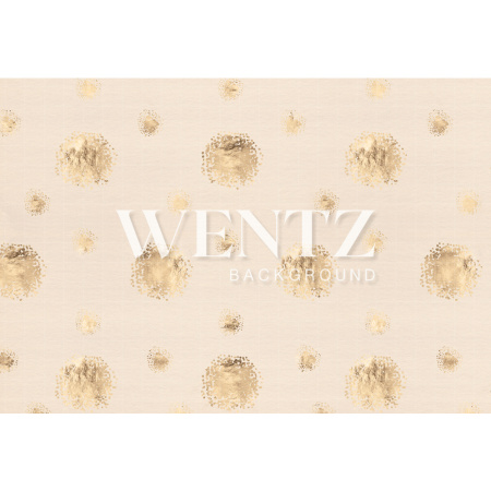 Fabric Photography Background Golden Balls With Beige / Backdrop 1633