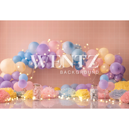 Fabric Photography Background Scenarios Colorful Balloon / Backdrop 1781