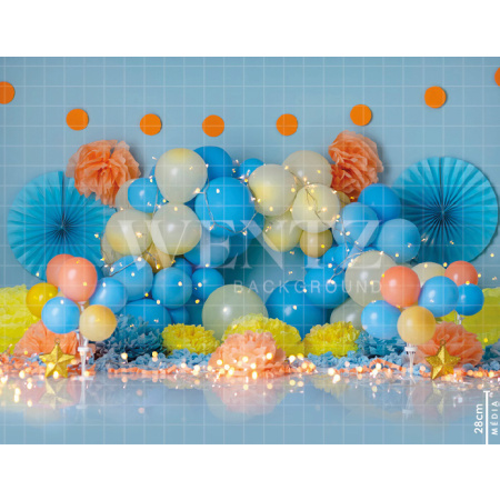 Fabric Photography Background Scenarios Colorful Balloon / Backdrop 1823