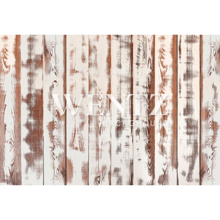 Fabric Photography Background White and Brown Wood Newborn / Backdrop 2058