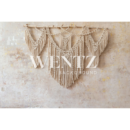 Fabric Photography Background Boho Wall with Macramé / Backdrop 2065