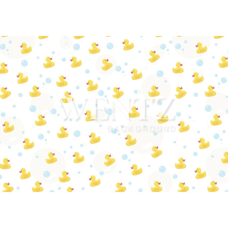 Fabric Photography Background Bath Rubber Ducklings and Bubbles Newborn / Backdrop 2074