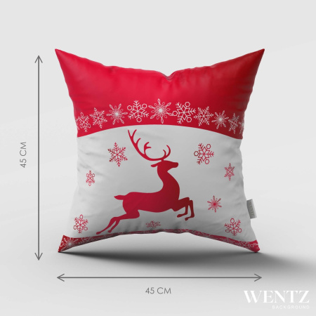 Pillow Case Christmas Reindeer - 45 x 45 / WA33