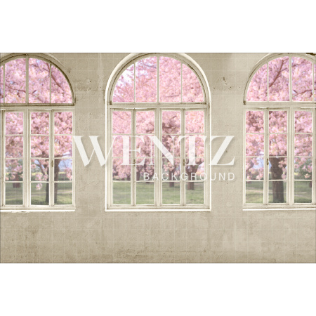 Fabric Photography Background Flowered Window / Backdrop 2420