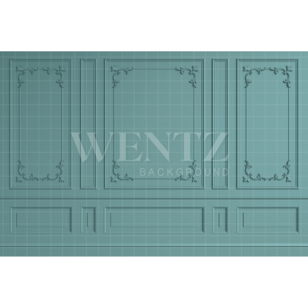 Fabric Photography Background Green Boiserie / Backdrop 2504