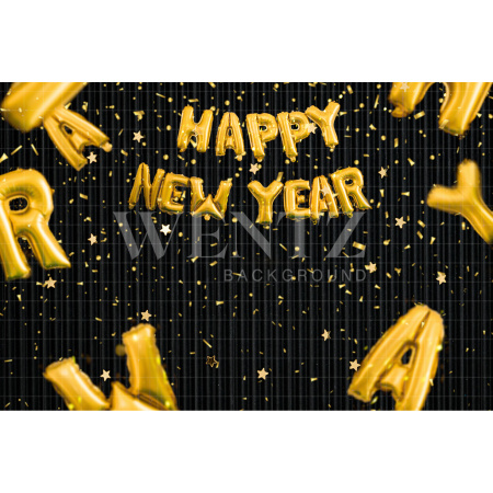 Fabric Photography Background Happy New Year / Backdrop 2556