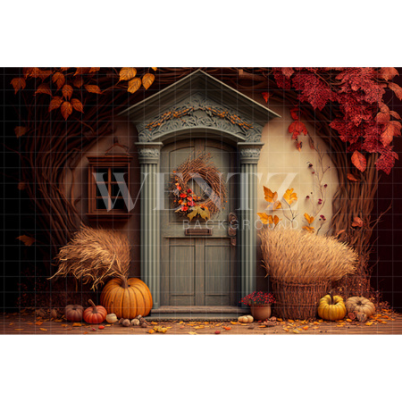 Fabric Photography Background Fall Facade / Backdrop 2918