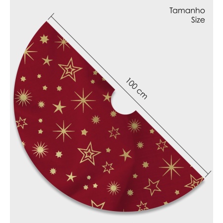 Stars Christmas Tree Skirt / WSA11