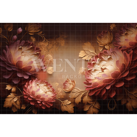 Fabric Photography Background Floral Fine Art / Backdrop 3011