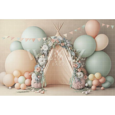 Fabric Photography Background Cake Smash Boho Tent / Backdrop 3100