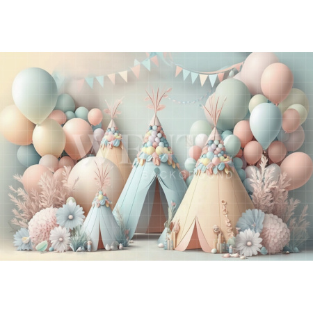 Fabric Photography Background Cake Smash Boho Tent / Backdrop 3103