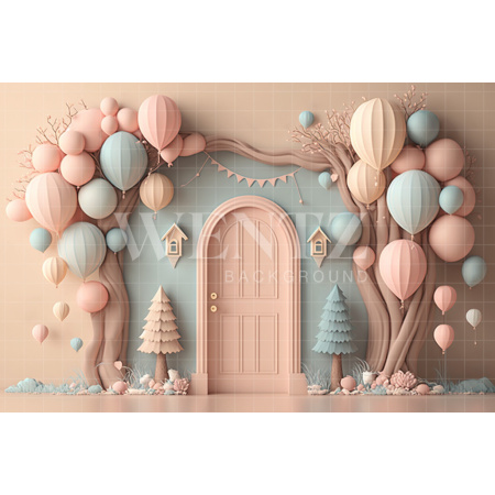 Fabric Photography Background Cake Smash Candy Color Door / Backdrop 3111