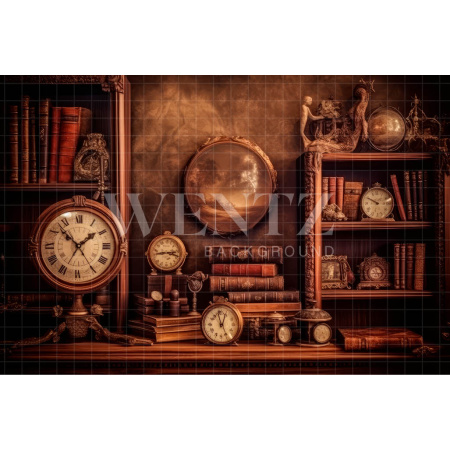 Fabric Photography Background Set with Books / Backdrop 3203