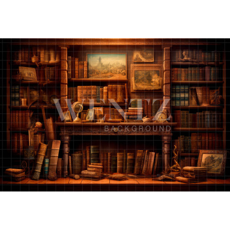 Fabric Photography Background Set with Books / Backdrop 3206