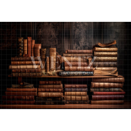 Fabric Photography Background Set with Books / Backdrop 3208