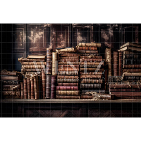 Fabric Photography Background Set with Books / Backdrop 3213