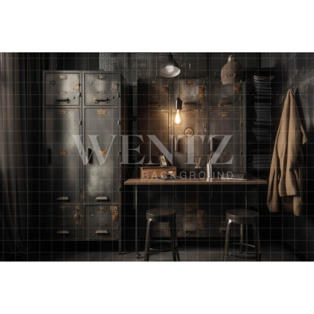 Fabric Photography Background Detective's Office / Backdrop 3296