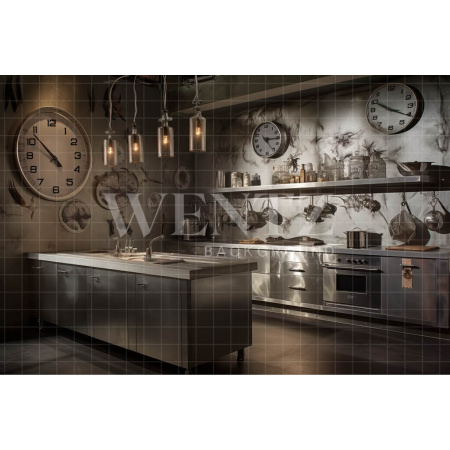 Fabric Photography Background Dad's Kitchen / Backdrop 3297