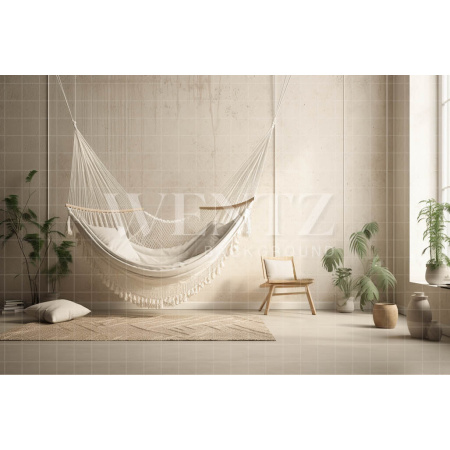 Fabric Photography Background Room with Hammock / Backdrop 3434