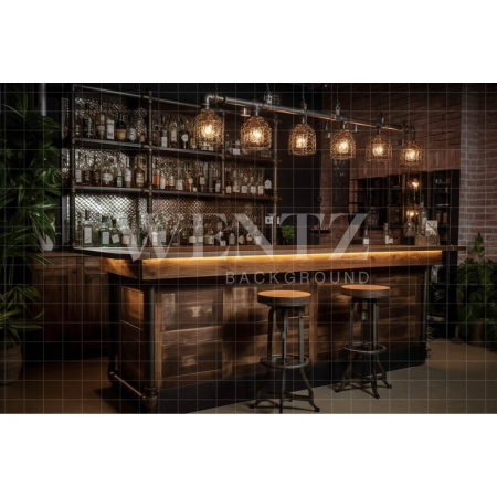 Fabric Photography Background Vintage Bar / Backdrop 3437