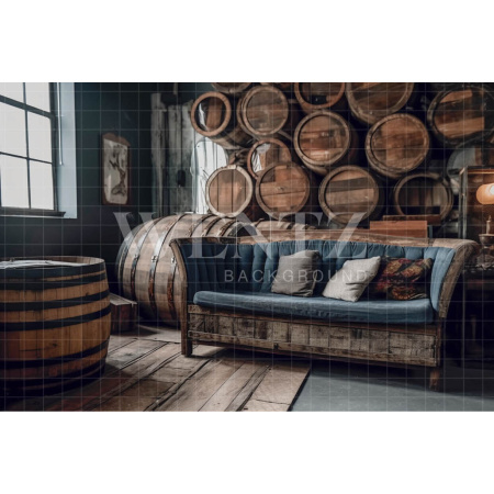 Fabric Photography Background Rustic Room / Backdrop 3444