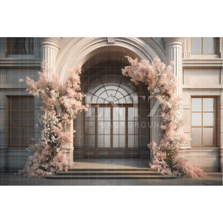 Fabric Photography Background Floral Facade / Backdrop 3672