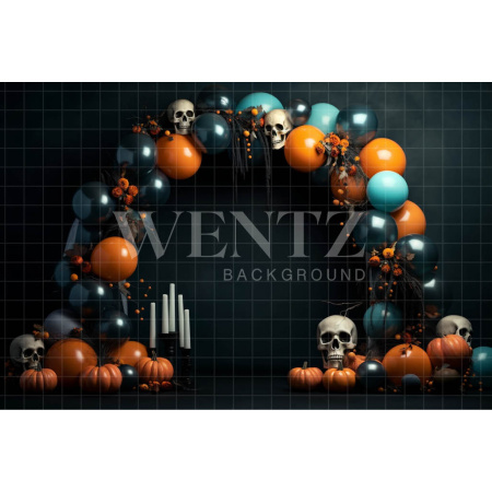 Fabric Photography Background Cake Smash Skulls / Backdrop 3701