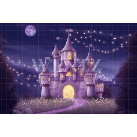 Fabric Photography Background Witch's Castle / Backdrop 3719