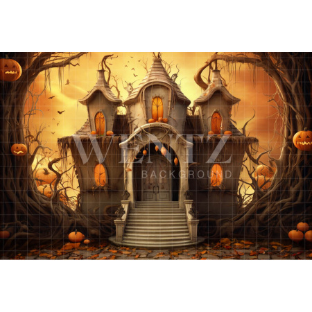 Fabric Photography Background Witch's House / Backdrop 3754