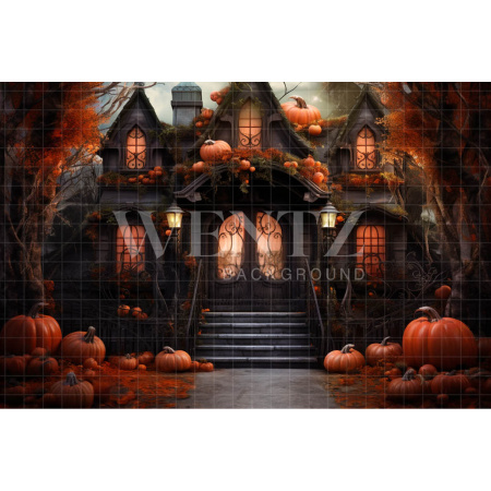 Fabric Photography Background Witch's House / Backdrop 3755