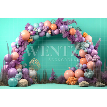 Fabric Photography Background Cake Smash Mermaid / Backdrop 3770