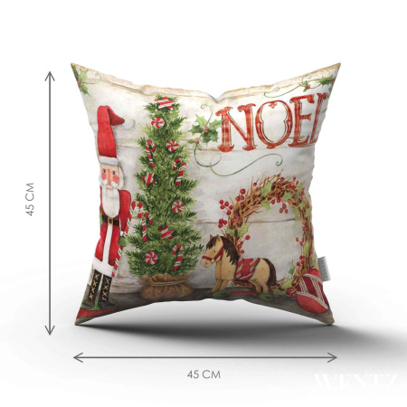 Pillow Case Watercolor Christmas - 45 x 45 / WA27