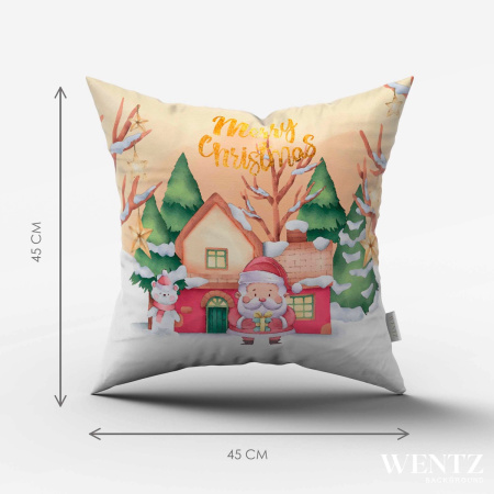 Pillow Case Watercolor Christmas - 45 x 45 / WA31