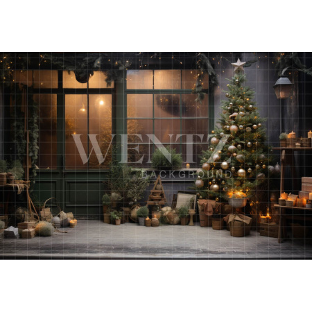 Fabric Photography Background Christmas Decoration / Backdrop 4116