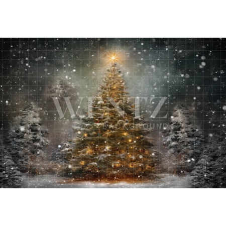 Fabric Photography Background Christmas Tree / Backdrop 4201