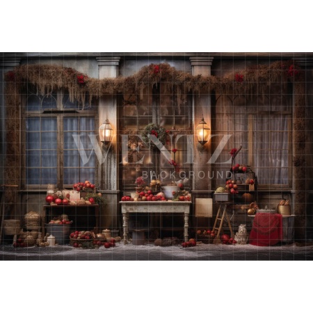 Fabric Photography Background Christmas Set / Backdrop 4727