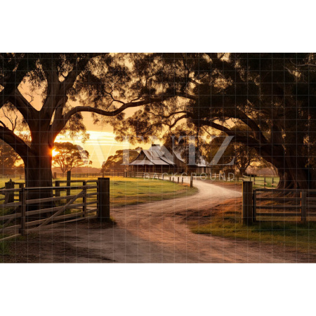 Fabric Photography Background Farm Gate / Backdrop 4763