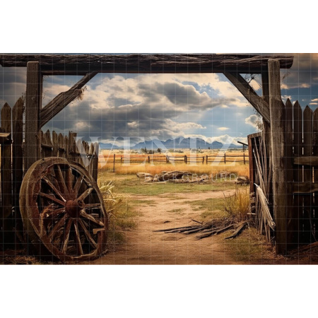 Fabric Photography Background Barn / Backdrop 4767