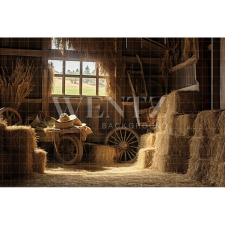 Fabric Photography Background Barn / Backdrop 4774