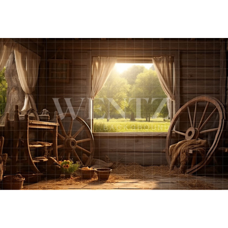 Fabric Photography Background Barn / Backdrop 4776