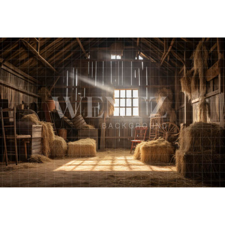 Fabric Photography Background Barn / Backdrop 4783